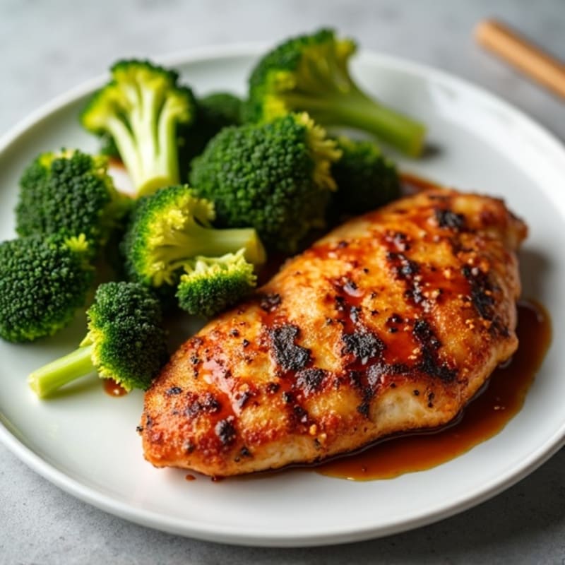Crispy Teriyaki Chicken with Roasted Broccoli