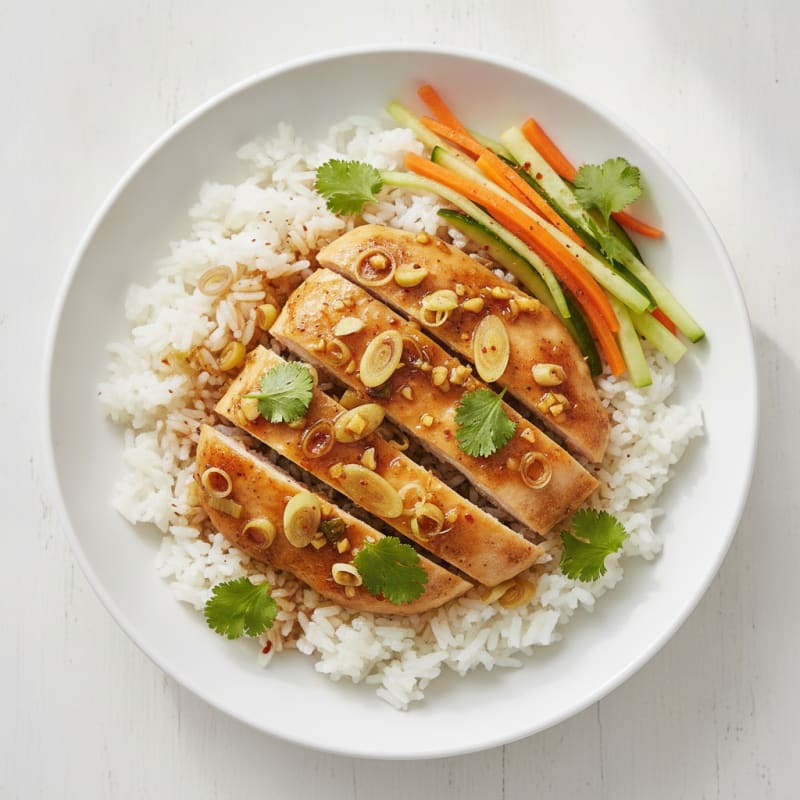 Lemongrass Chicken and Rice Bowl