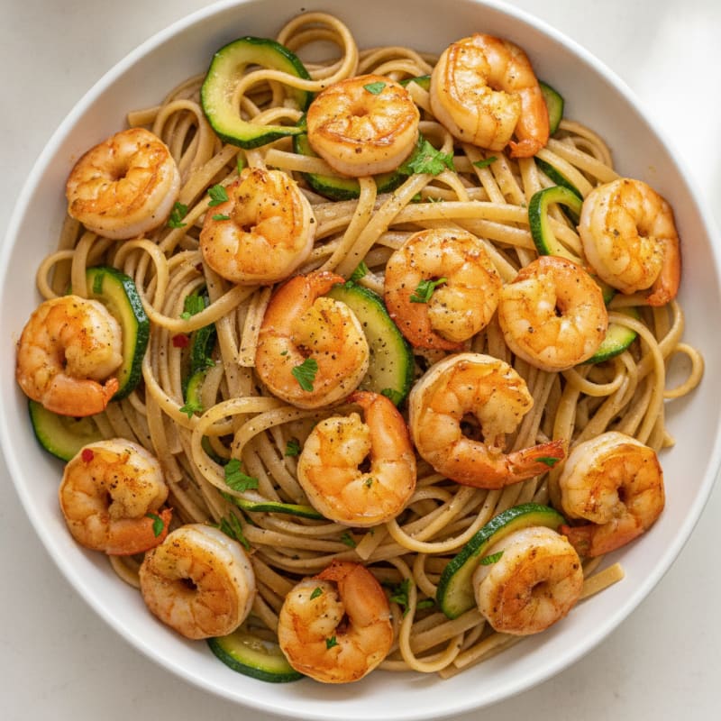 Garlic Butter Shrimp Scampi with Linguine