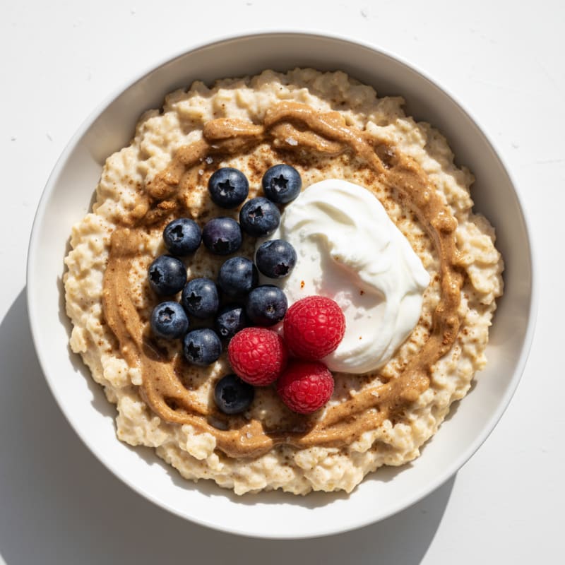 Berry-Almond Oatmeal Power Bowl