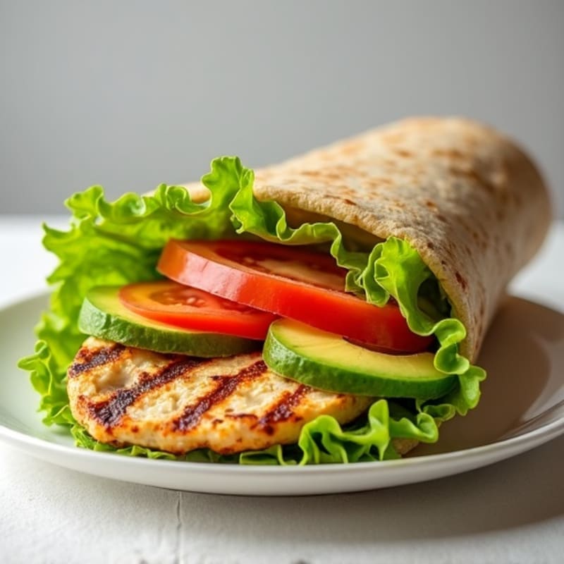 Fresh Grilled Chicken Whole Wheat Wrap