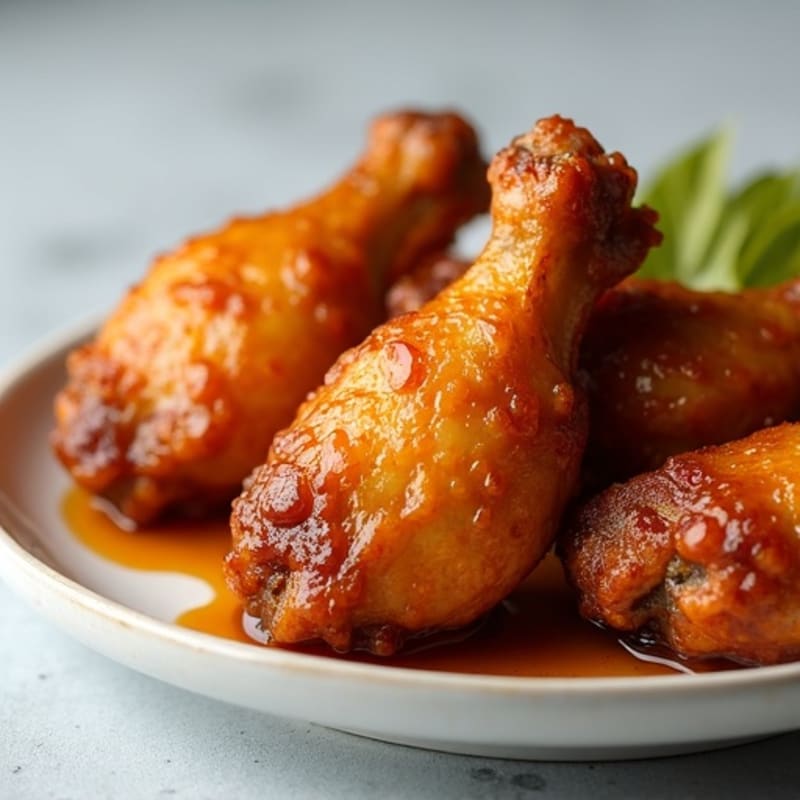 Crispy Baked Honey Garlic Chicken Wings
