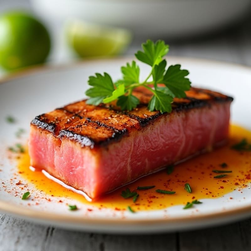 Spicy Chili-Lime Seared Tuna Steak