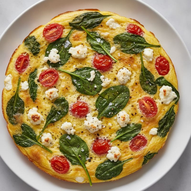 Spinach and Feta Egg Bake