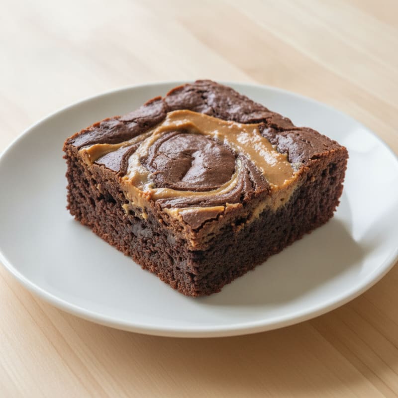 Chocolate Peanut Butter Swirl Brownie