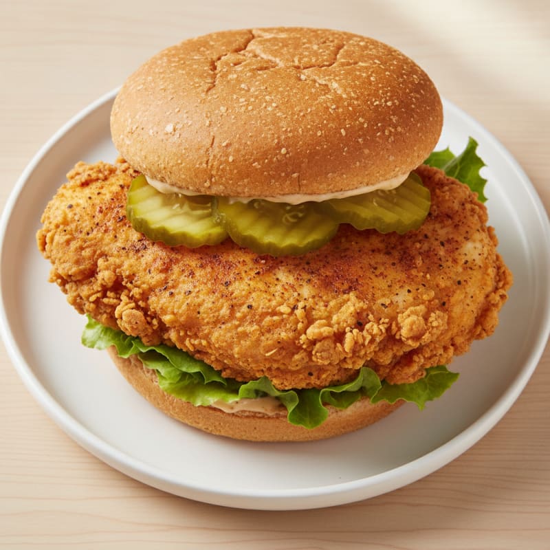 Buttermilk Fried Chicken Sandwich with Pickles
