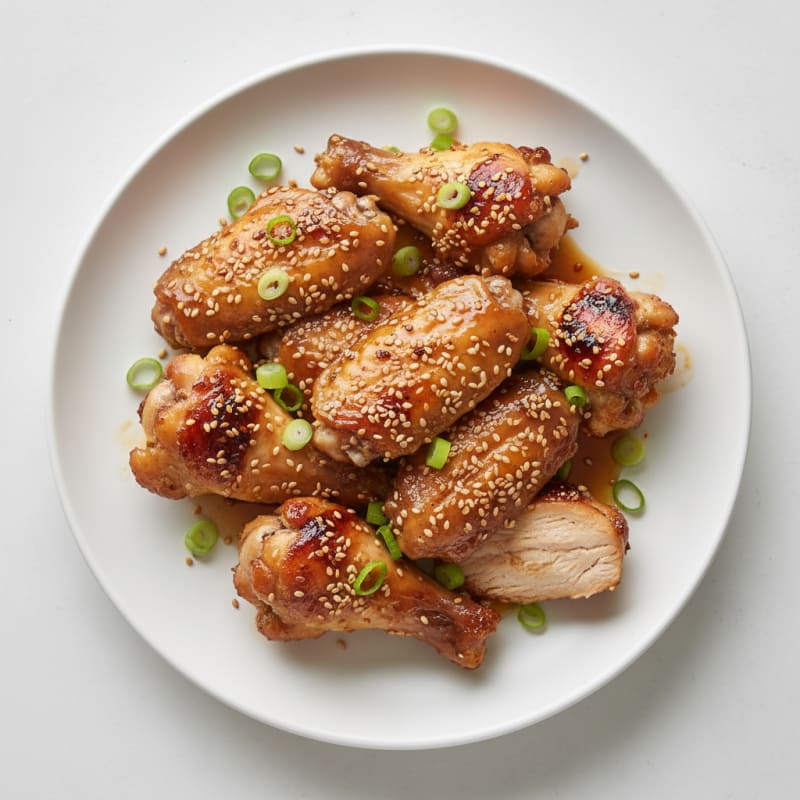 Honey-Glazed Chicken Wings with Sesame