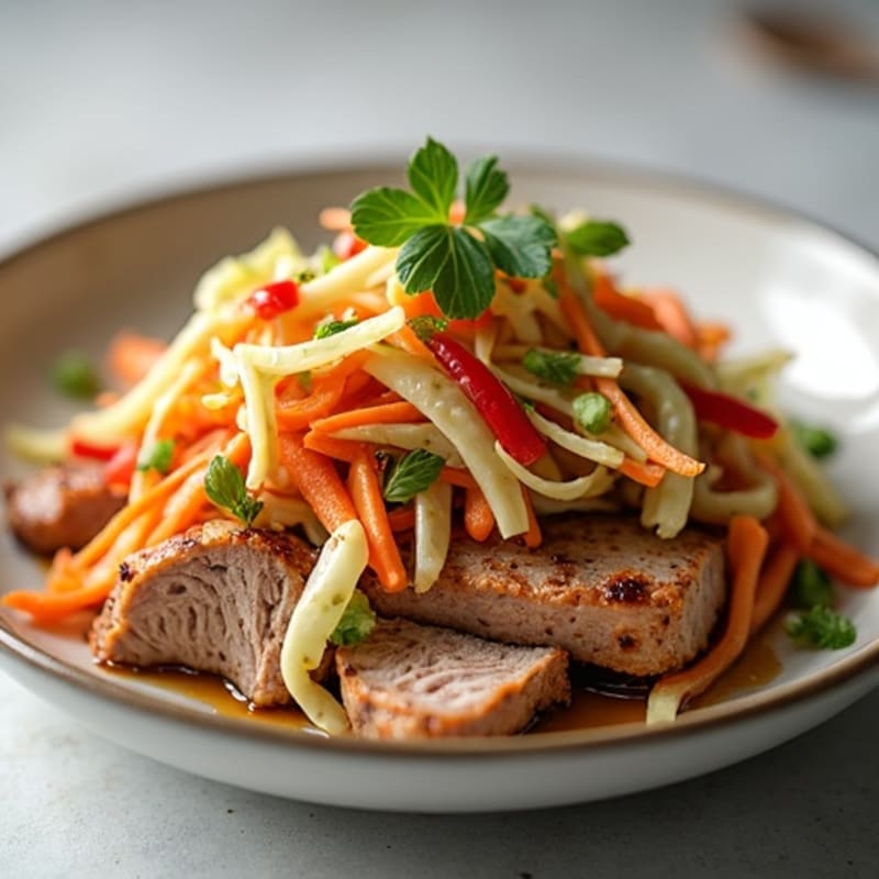 Lean Pulled Pork with Crunchy Slaw