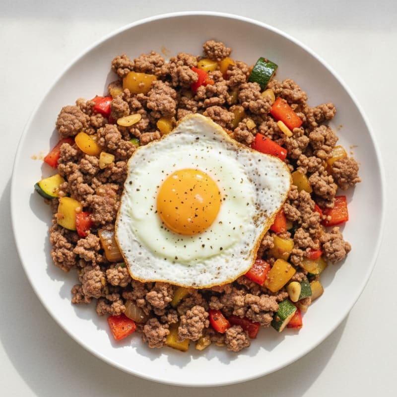 Hearty Ground Beef and Vegetable Skillet