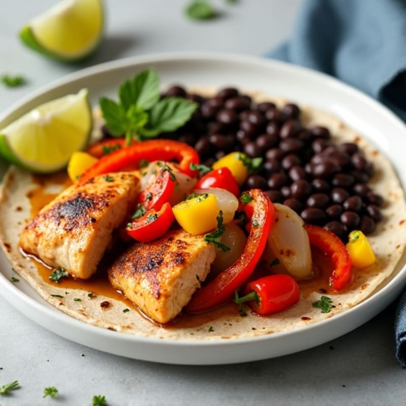 Sheet Pan Chicken Fajitas with Sautéed Bell Peppers and Onions