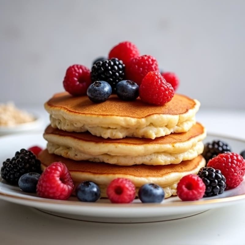 Protein-Packed Fluffy Berry Pancakes