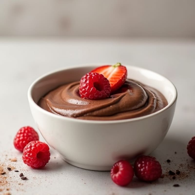 Silky Chocolate Protein Pudding with Greek Yogurt