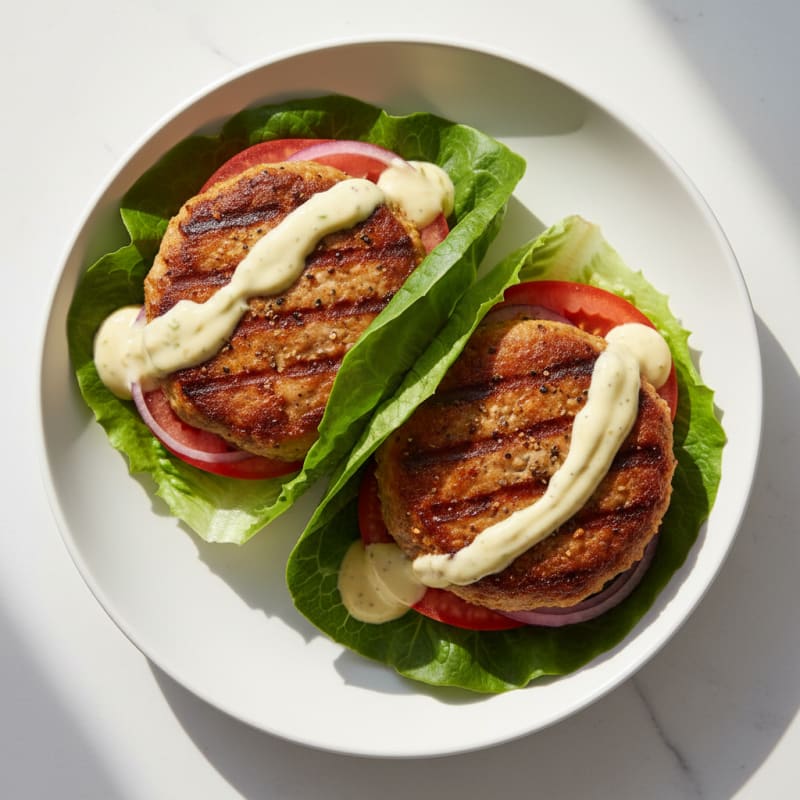 Smoky Grilled Turkey Burgers with Zesty Aioli