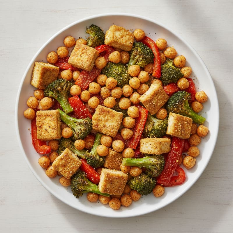 Roasted Vegetable and Chickpea Power Bowl