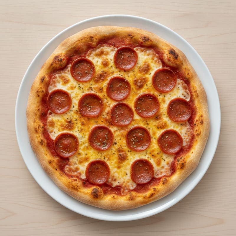 Classic Pepperoni Pizza with Mozzarella