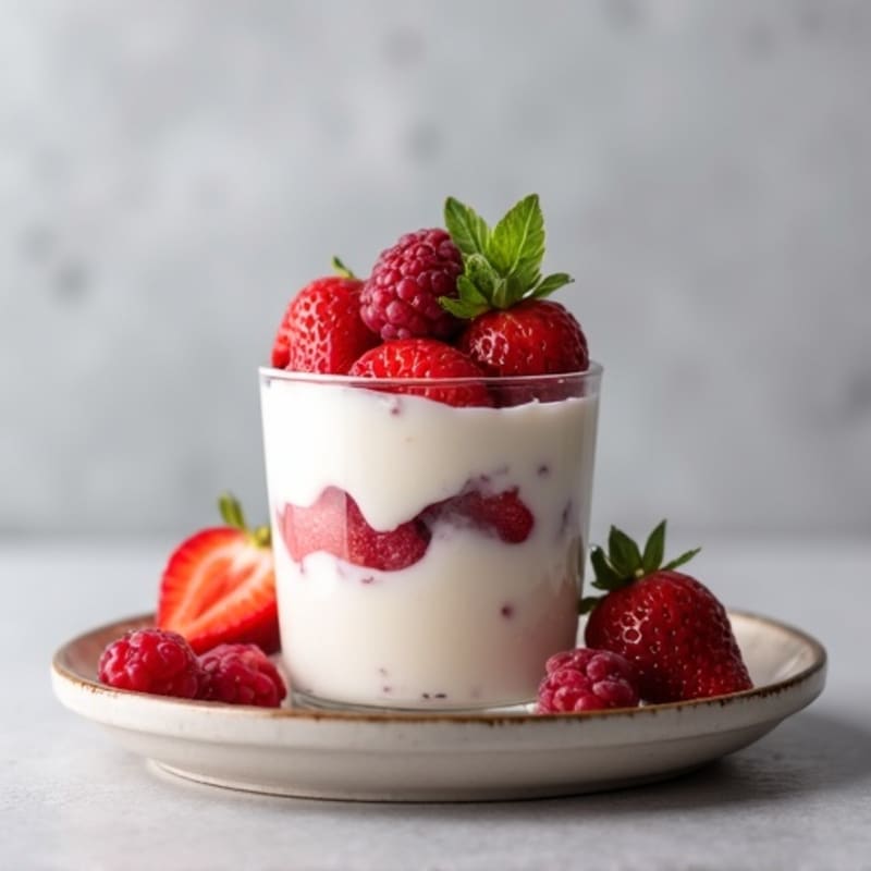 Creamy Greek Yogurt Protein Parfait with Berries