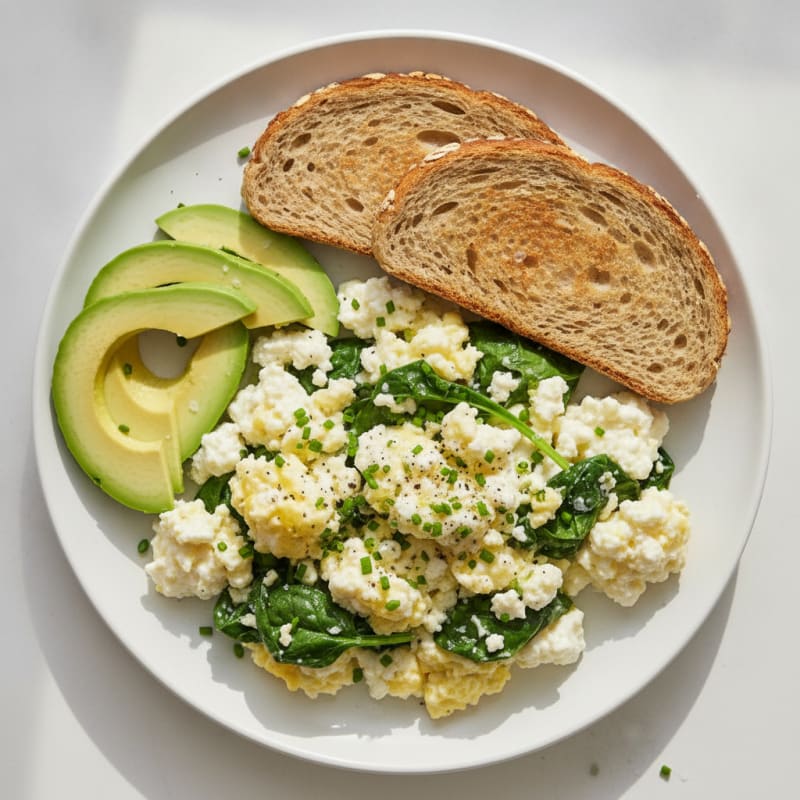 High-Protein Cottage Cheese and Egg Scramble