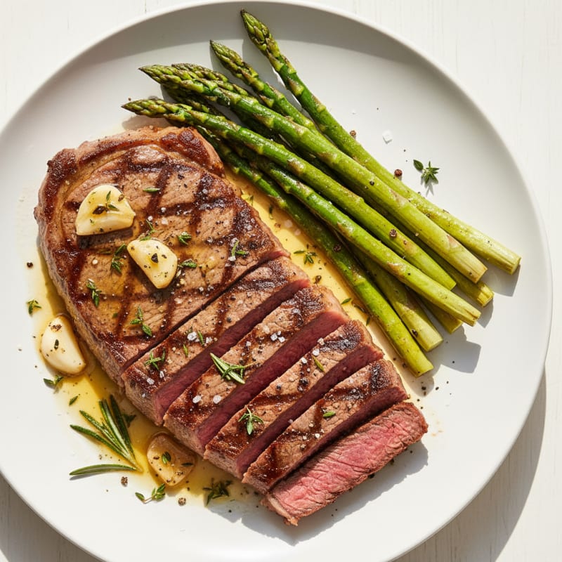 Tender Garlic-Herb Pan-Seared Steak