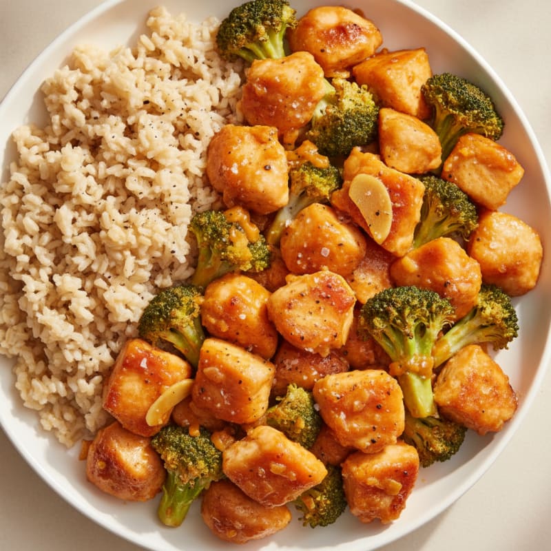 Baked Orange Chicken with Broccoli