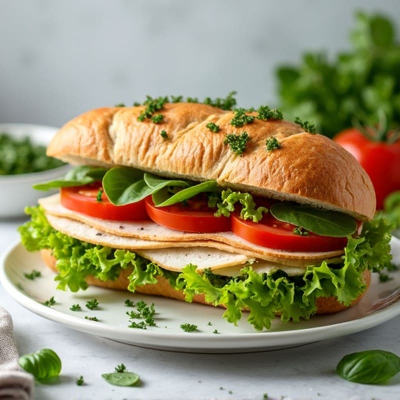 Lean Turkey Italian Sub with Fresh Herbs