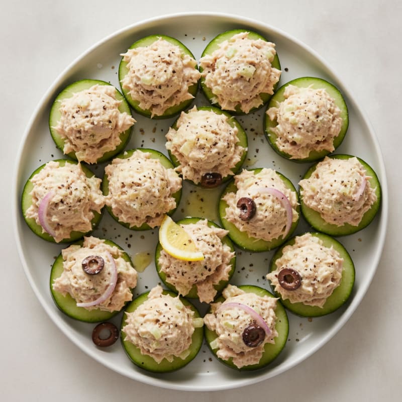 Mediterranean Tuna Salad Bites