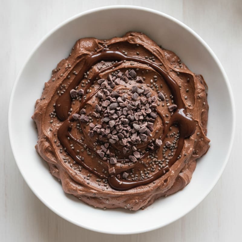 Creamy Chocolate Protein Yogurt with Chia Seeds