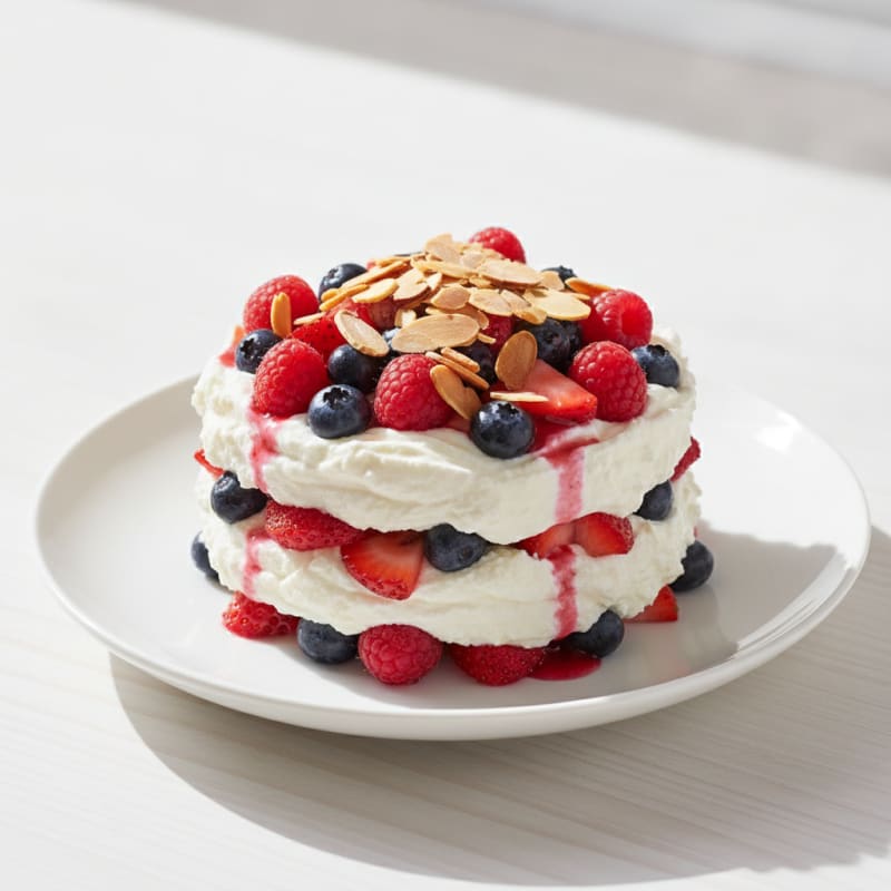 Greek Yogurt Protein Parfait with Mixed Berries