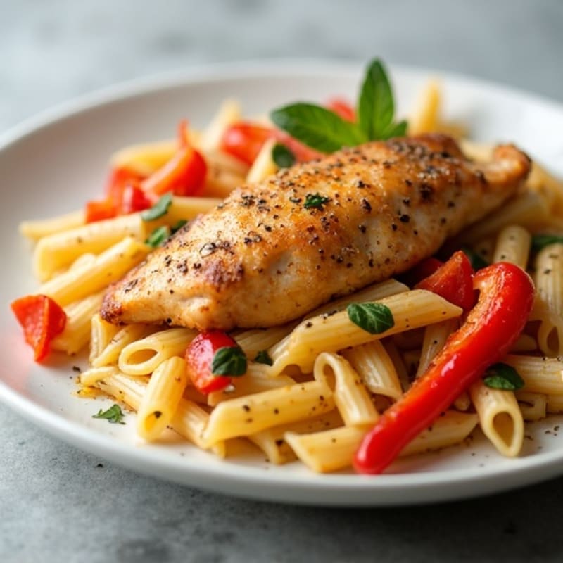 Creamy Cajun Chicken Pasta with Bell Peppers