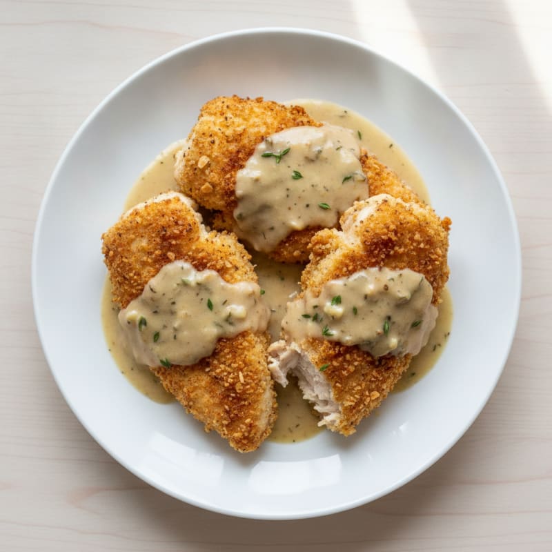 Buttermilk Fried Chicken with Creamy Gravy