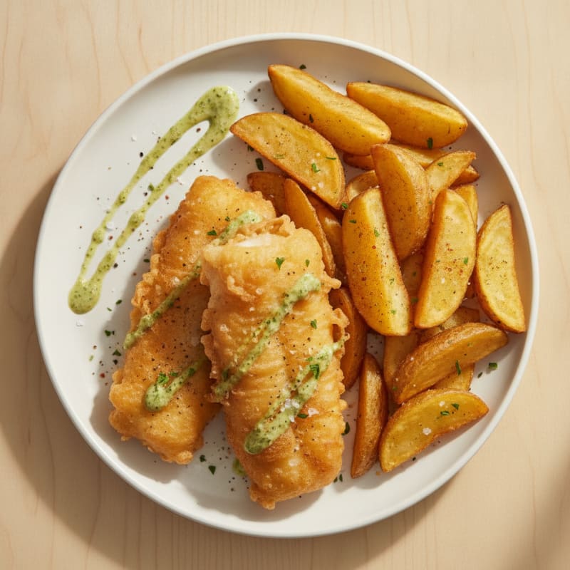 Beer-Battered Cod with Hand-Cut Chips