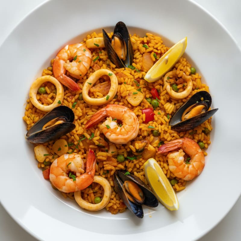 Classic Spanish Seafood Paella