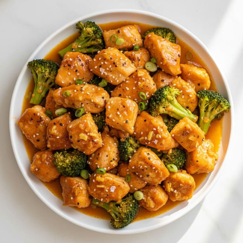 Baked Orange Chicken with Broccoli