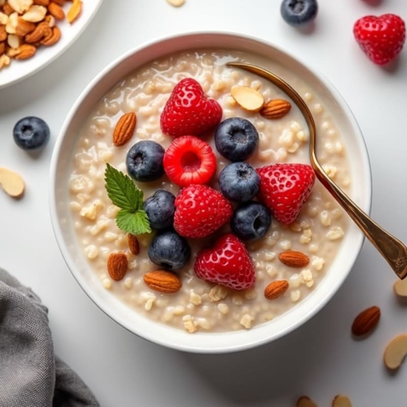 Creamy Berry Nutty Oatmeal