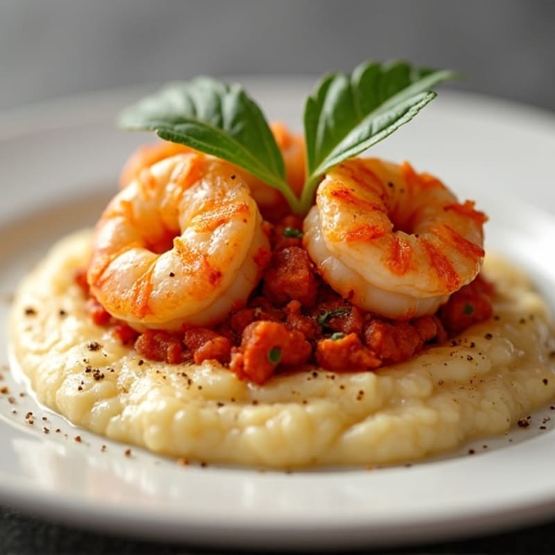 Pan-Seared Cajun Shrimp with Creamy Grits