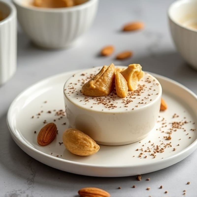 Creamy Vegan Protein Pudding with Almond Butter and Chia