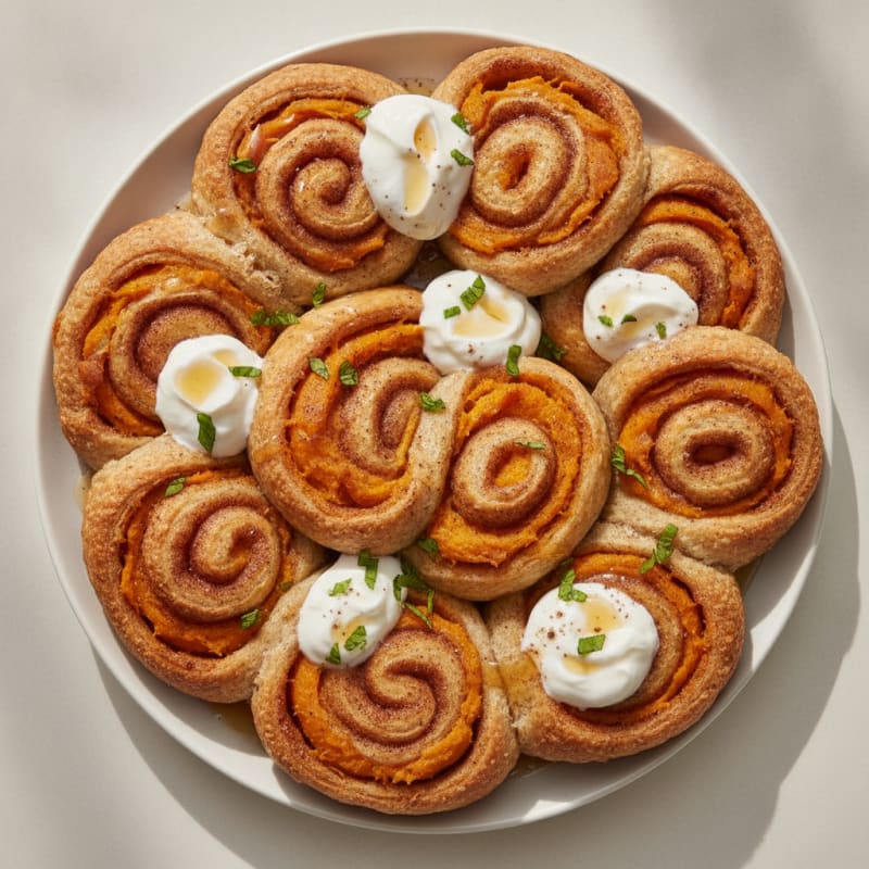 Sweet Potato Protein Pastry Swirls