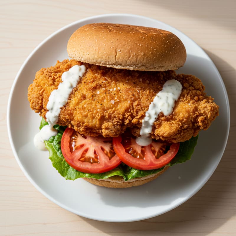 Crispy Buttermilk Fried Chicken Sandwich