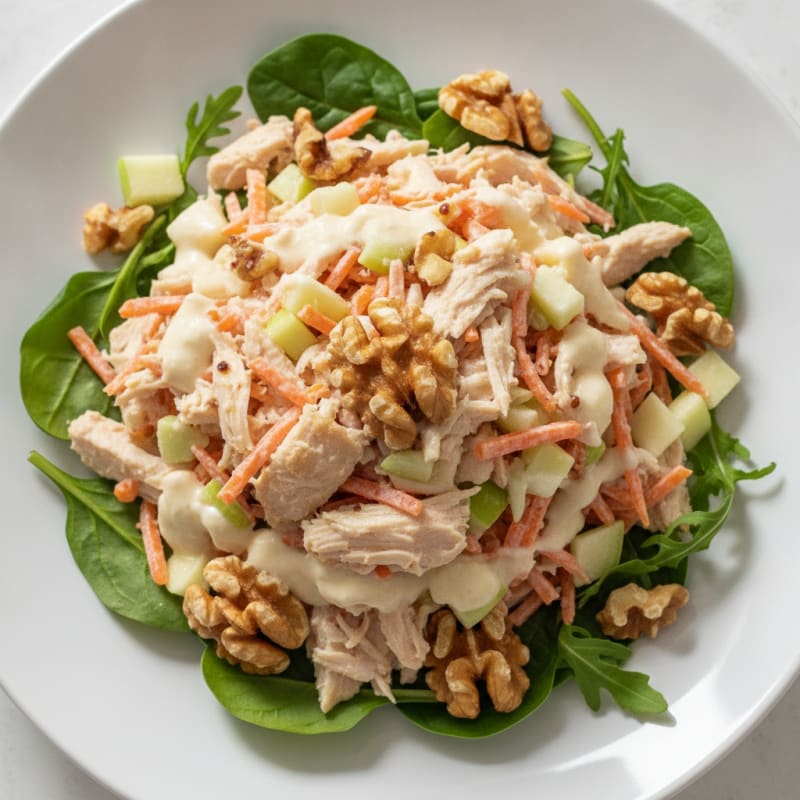 Harzer Cheese and Chicken Salad with Carrots