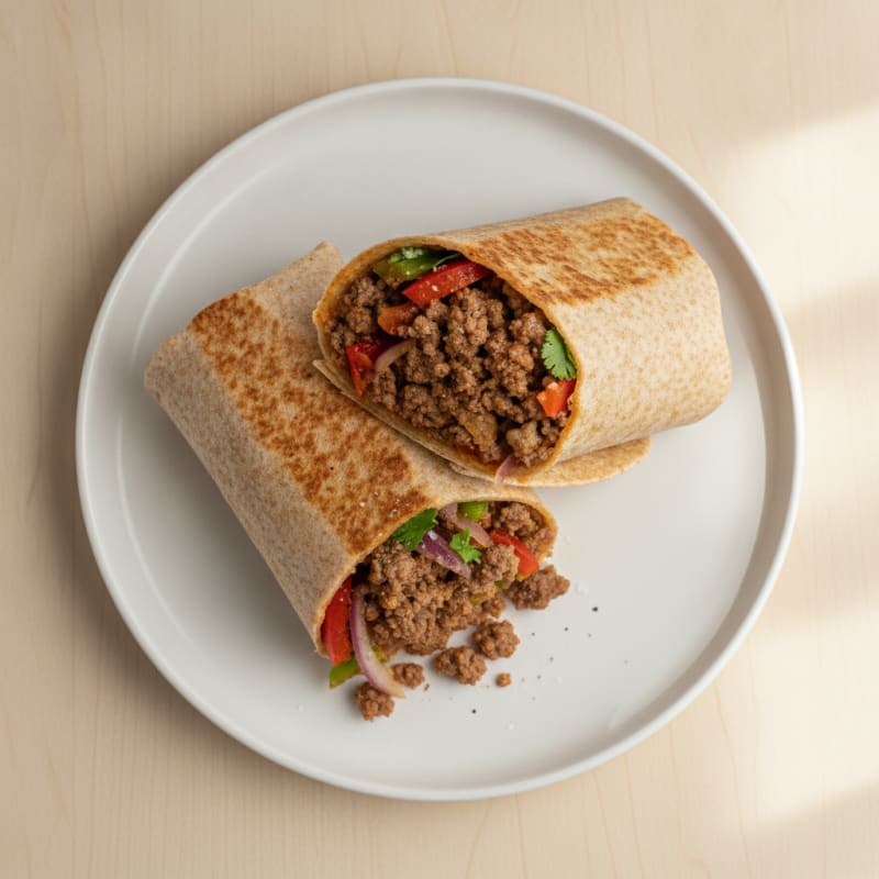 Beef Mince and Veggie Wraps