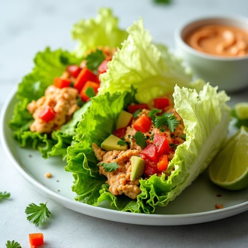Spicy Tuna Crisp Lettuce Wraps