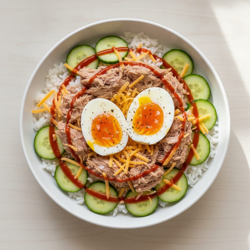 High-Protein Tuna and Egg Power Bowl