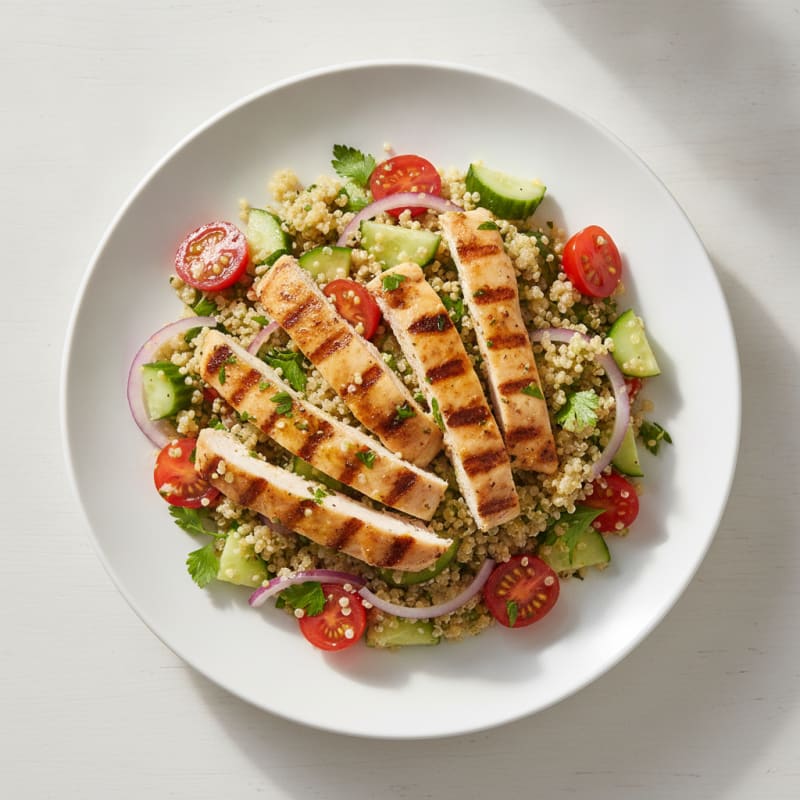 Lemon Herb Chicken and Quinoa Salad
