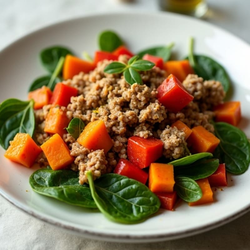 Hearty Ground Turkey and Sweet Potato Hash