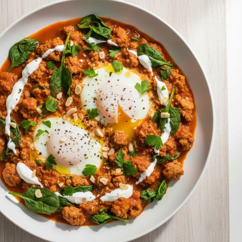 Creamy Tomato and Egg Skillet