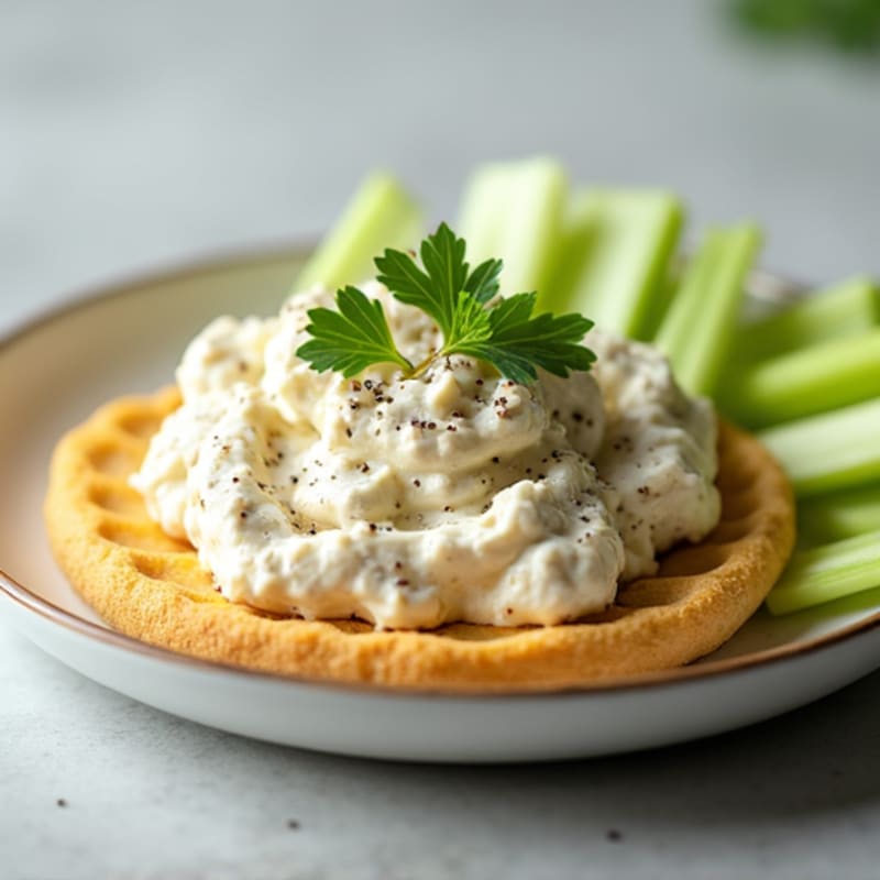 Tuna and Greek Yogurt Dip with Celery Sticks