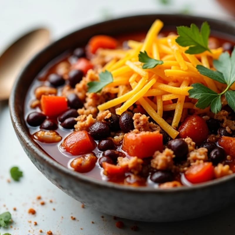 Smoky Black Bean Turkey Chili