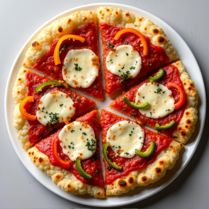 Cauliflower Crust Pizza with Turkey Pepperoni