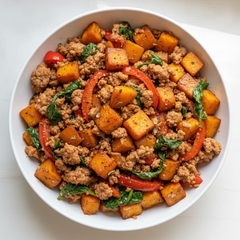 Ground Turkey Sweet Potato Skillet