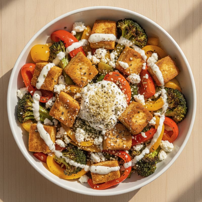 Roasted Vegetable and Feta Bowl