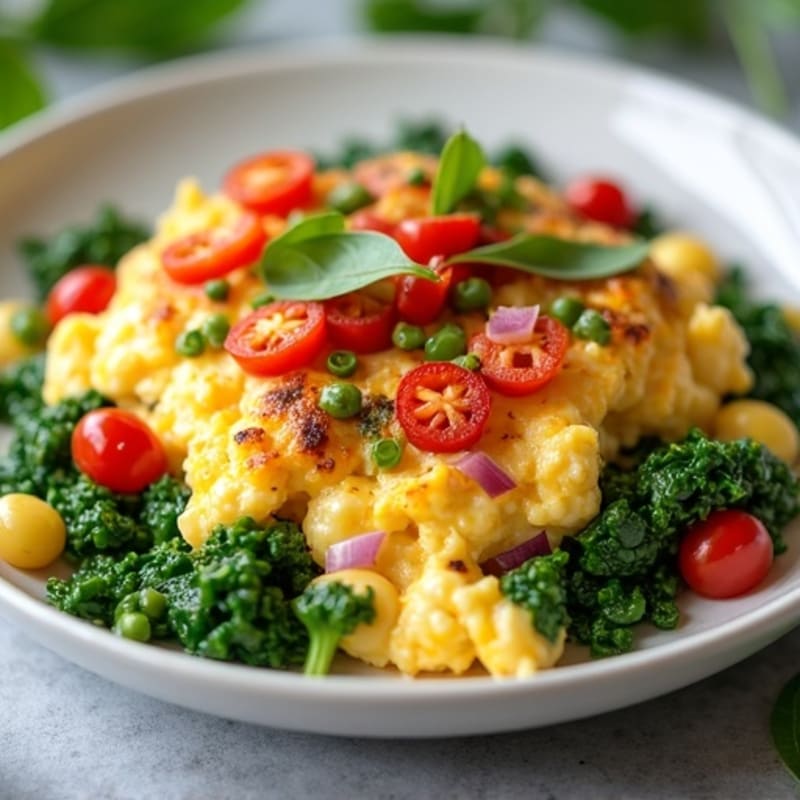 Protein-Packed Veggie Egg White Scramble